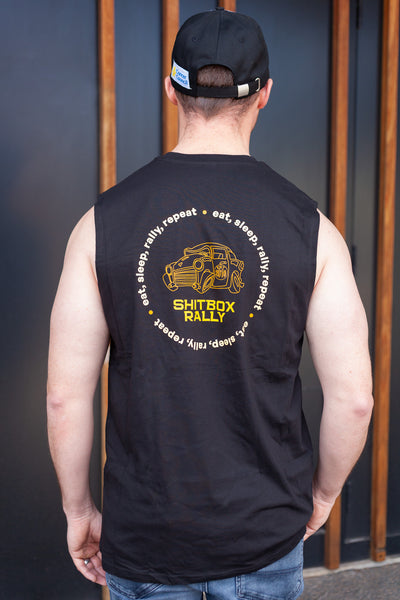 Eat, Sleep, Rally, Repeat Unisex Tank