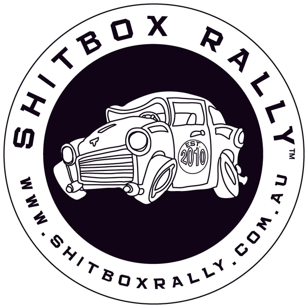 Shitbox Rally Small Round Sticker